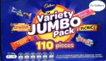 Mars 116 VARIETY MIX &/ Cadbury 110 VALUE JUMBO Pack Milk Chocolate Wholesale - Image 6